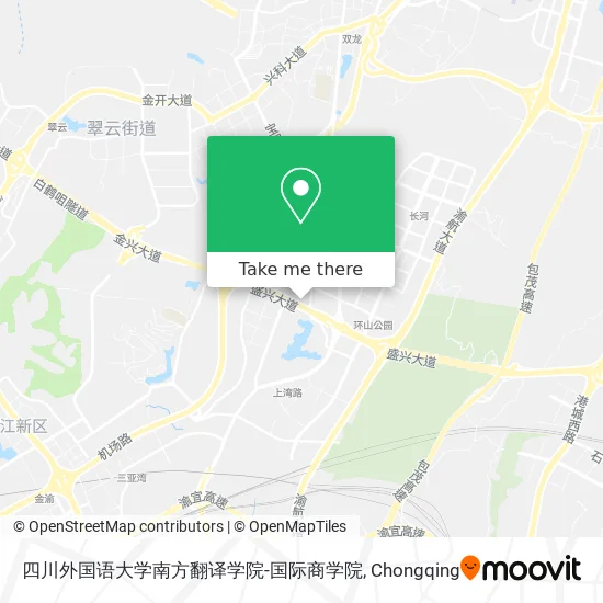 四川外国语大学南方翻译学院-国际商学院 map