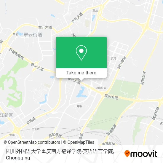 四川外国语大学重庆南方翻译学院-英语语言学院 map