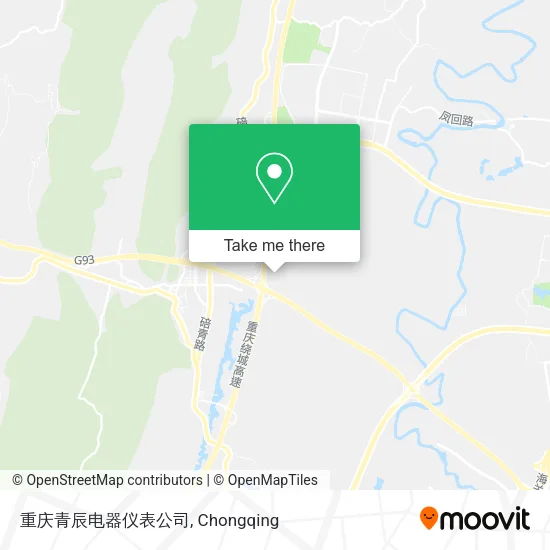 重庆青辰电器仪表公司 map