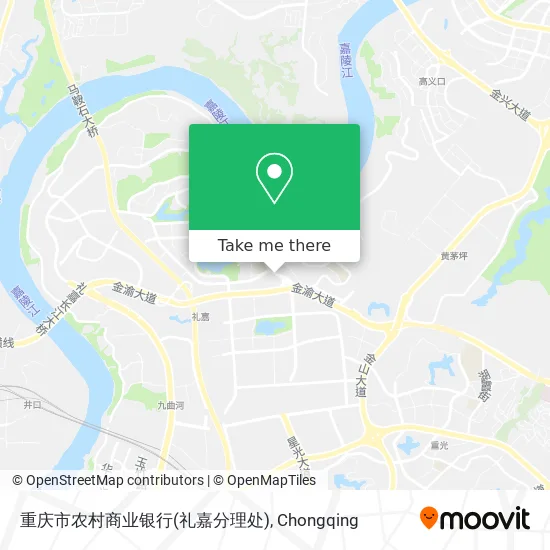 重庆市农村商业银行(礼嘉分理处) map