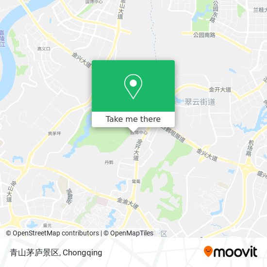 青山茅庐景区 map