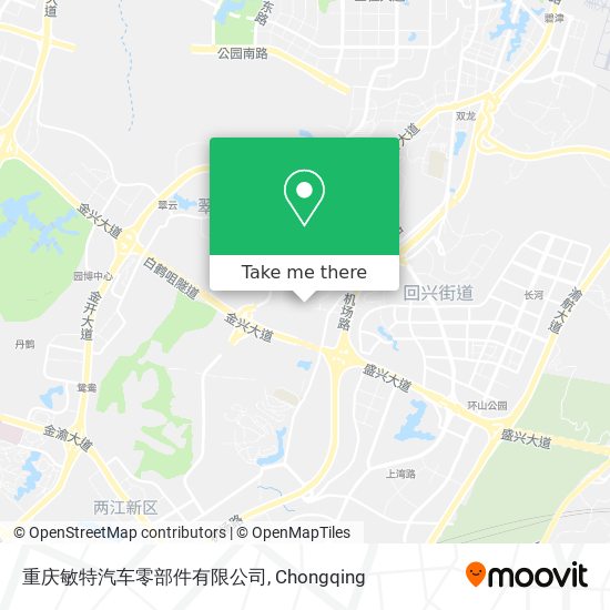 重庆敏特汽车零部件有限公司 map