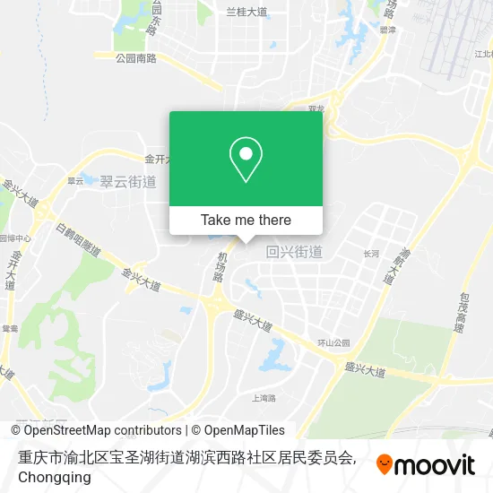 重庆市渝北区宝圣湖街道湖滨西路社区居民委员会 map