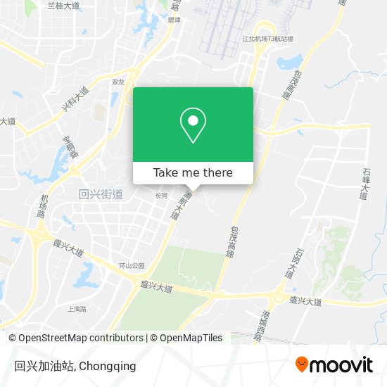 回兴加油站 map