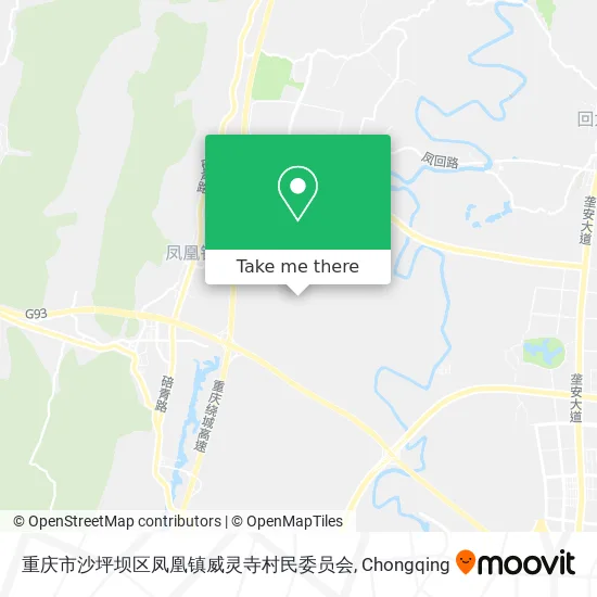 重庆市沙坪坝区凤凰镇威灵寺村民委员会 map