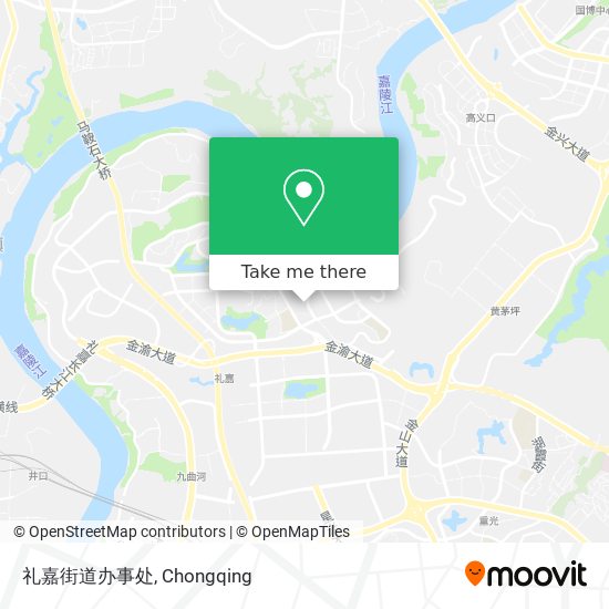 礼嘉街道办事处 map