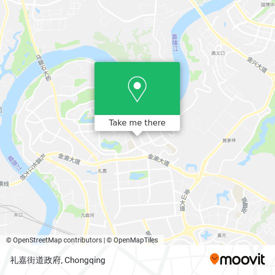 礼嘉街道政府 map