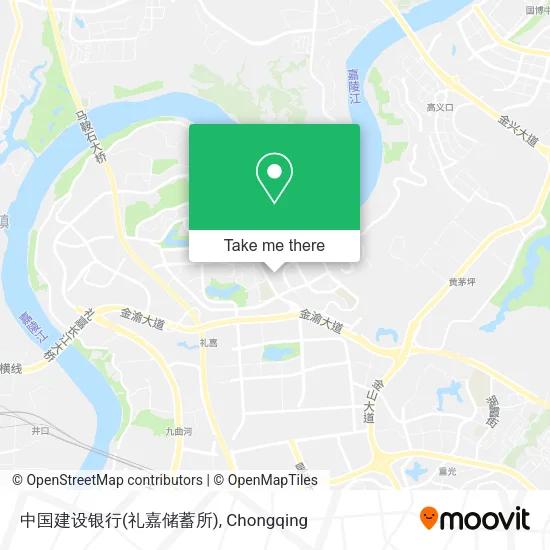 中国建设银行(礼嘉储蓄所) map