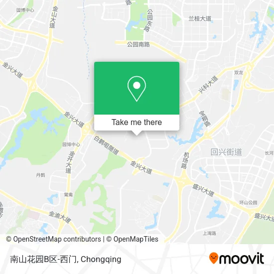 南山花园B区-西门 map