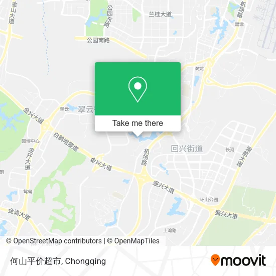 何山平价超市 map