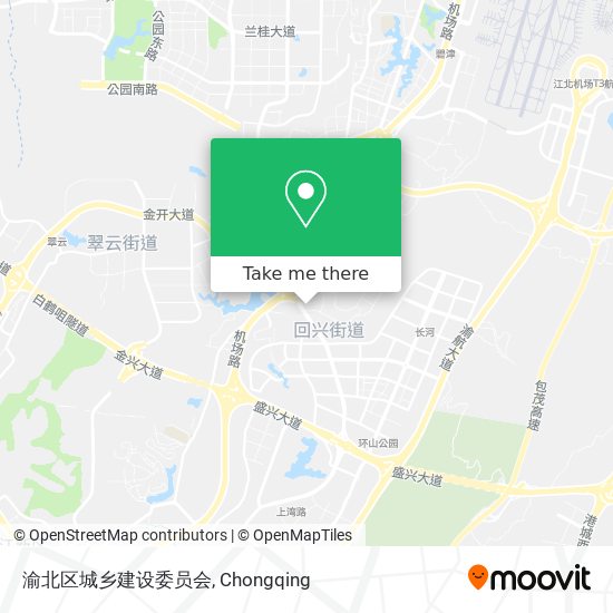 渝北区城乡建设委员会 map