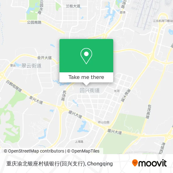 重庆渝北银座村镇银行(回兴支行) map