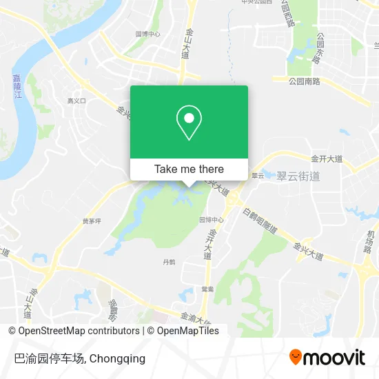 巴渝园停车场 map