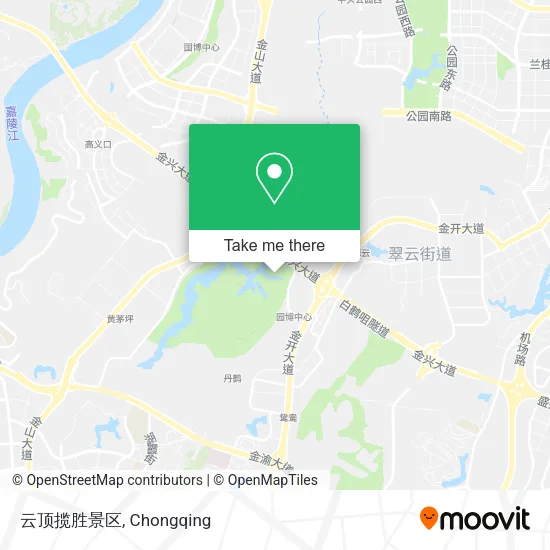 云顶揽胜景区 map