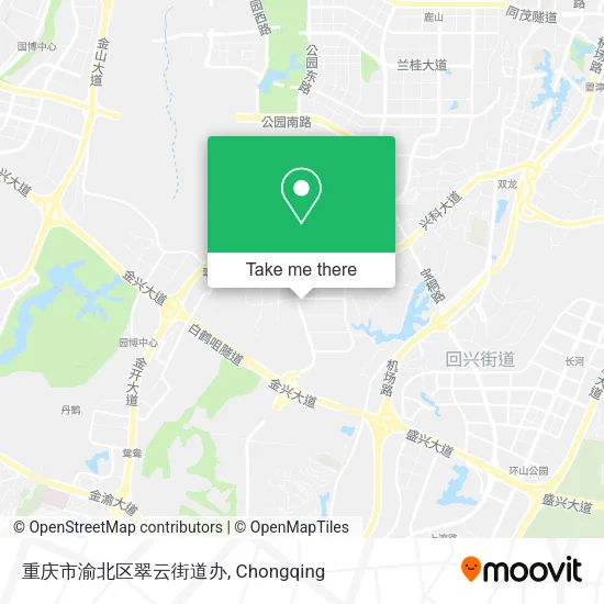重庆市渝北区翠云街道办 map