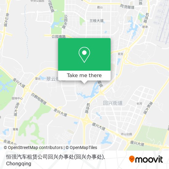 恒强汽车租赁公司回兴办事处 map