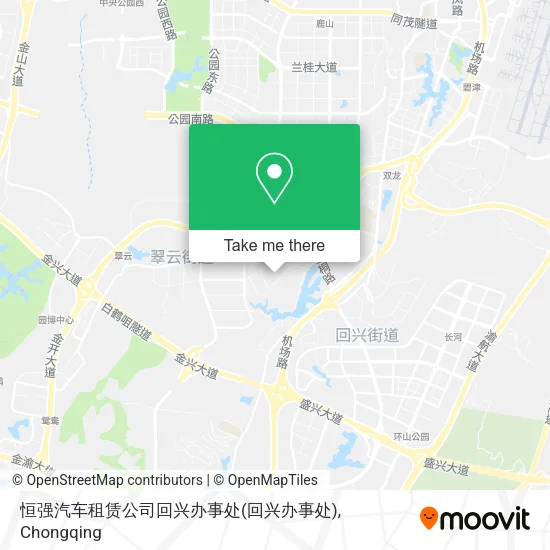 恒强汽车租赁公司回兴办事处 map