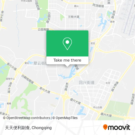 天天便利副食 map