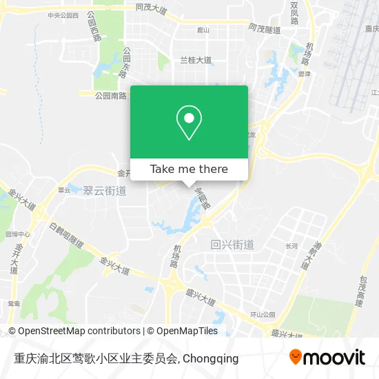 重庆渝北区莺歌小区业主委员会 map