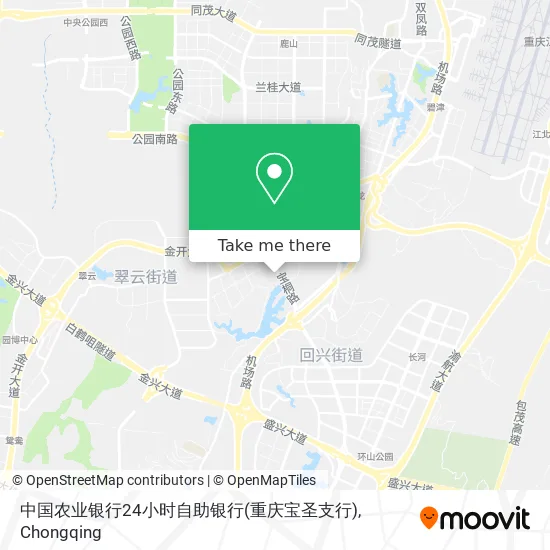 中国农业银行24小时自助银行(重庆宝圣支行) map
