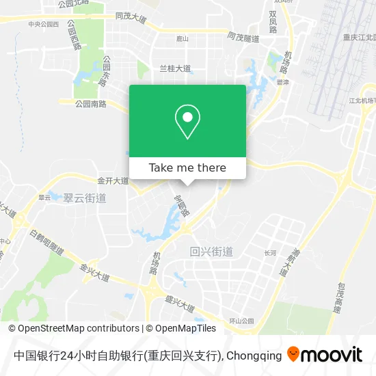 中国银行24小时自助银行(重庆回兴支行) map