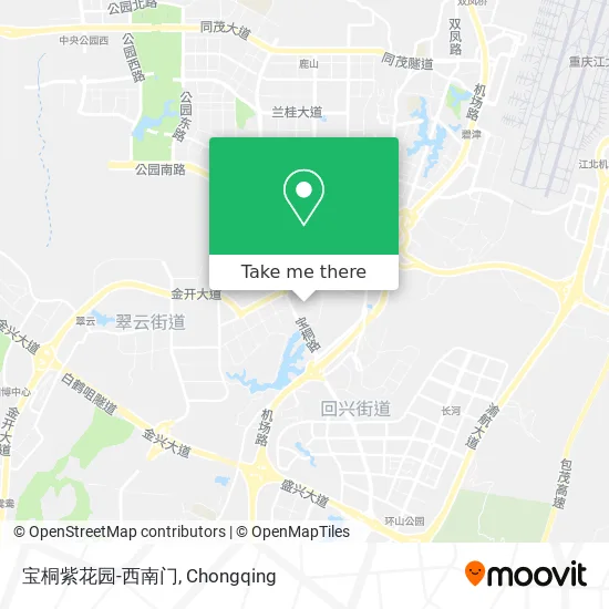 宝桐紫花园-西南门 map