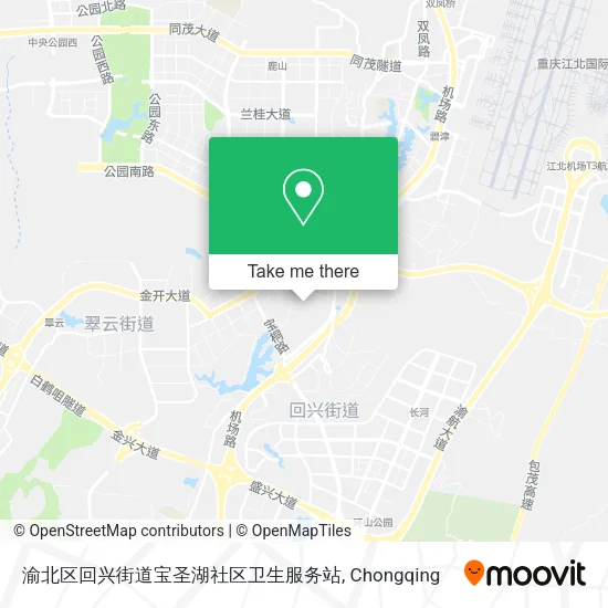 渝北区回兴街道宝圣湖社区卫生服务站 map