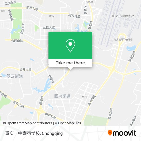 重庆一中寄宿学校 map