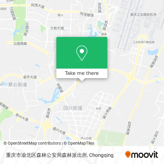 重庆市渝北区森林公安局森林派出所 map
