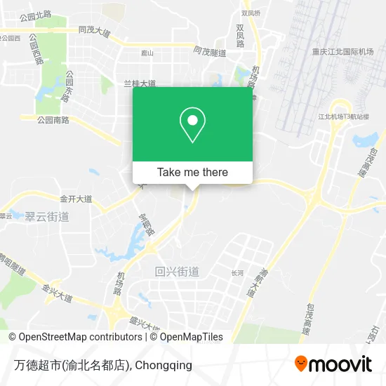 万德超市(渝北名都店) map