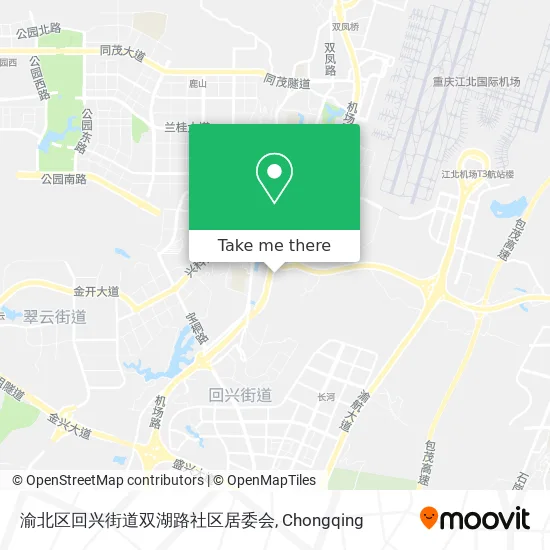 渝北区回兴街道双湖路社区居委会 map