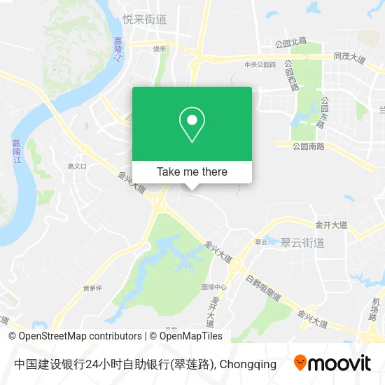 中国建设银行24小时自助银行(翠莲路) map