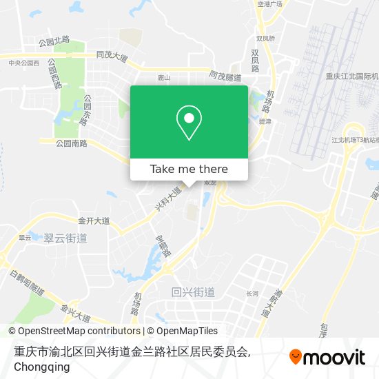 重庆市渝北区回兴街道金兰路社区居民委员会 map