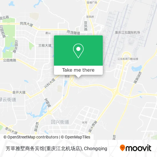 芳草雅墅商务宾馆(重庆江北机场店) map