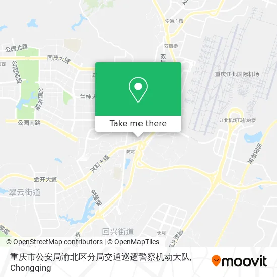 重庆市公安局渝北区分局交通巡逻警察机动大队 map