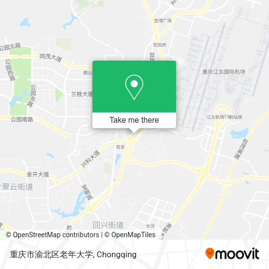 重庆市渝北区老年大学 map