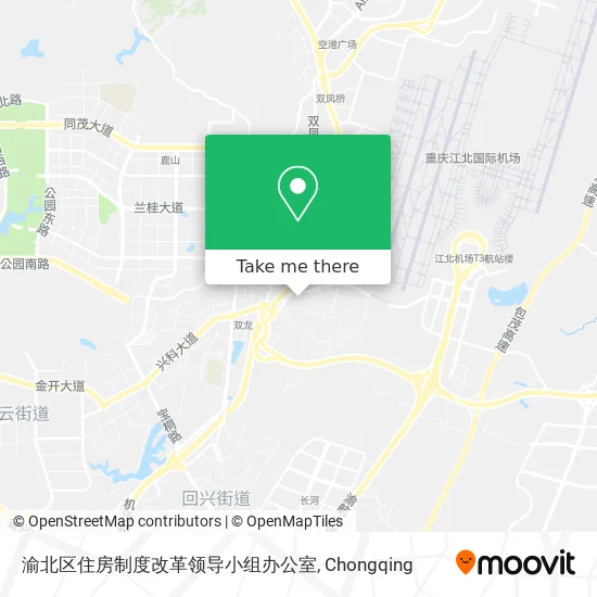 渝北区住房制度改革领导小组办公室 map