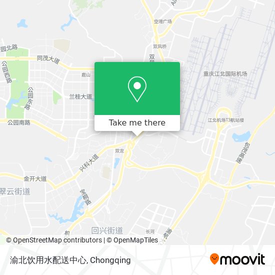 渝北饮用水配送中心 map