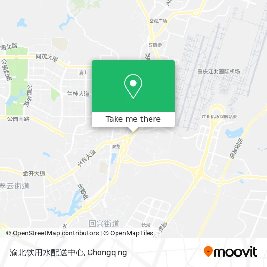 渝北饮用水配送中心 map