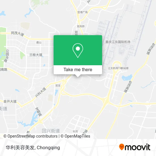 华利美容美发 map