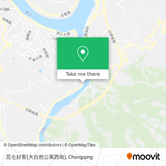 昆仑好客(大自然公寓西南) map