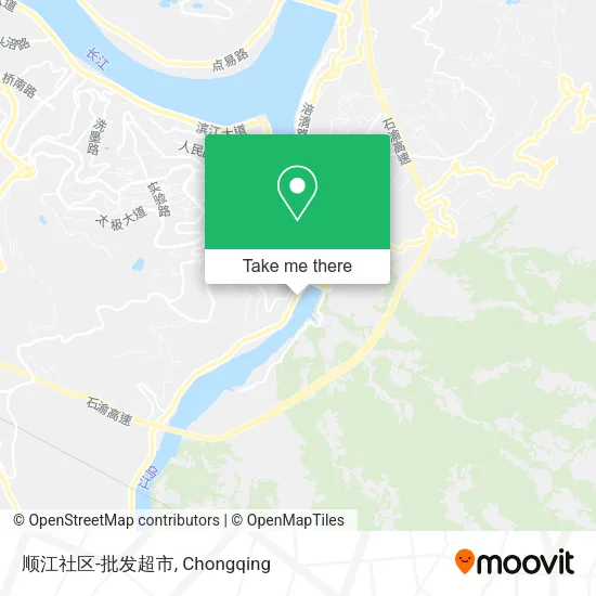 顺江社区-批发超市 map