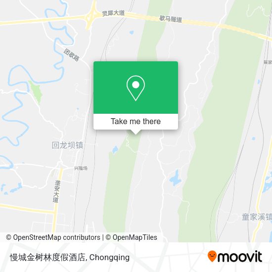 慢城金树林度假酒店 map