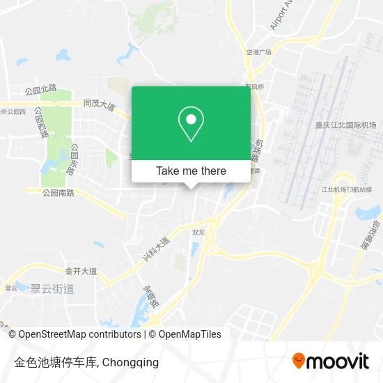 金色池塘停车库 map