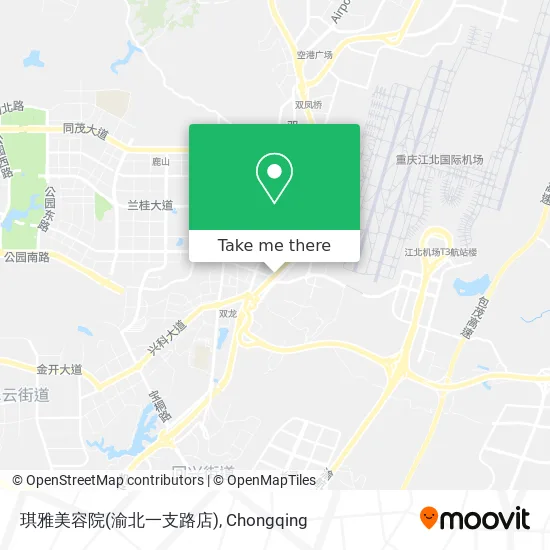 琪雅美容院(渝北一支路店) map