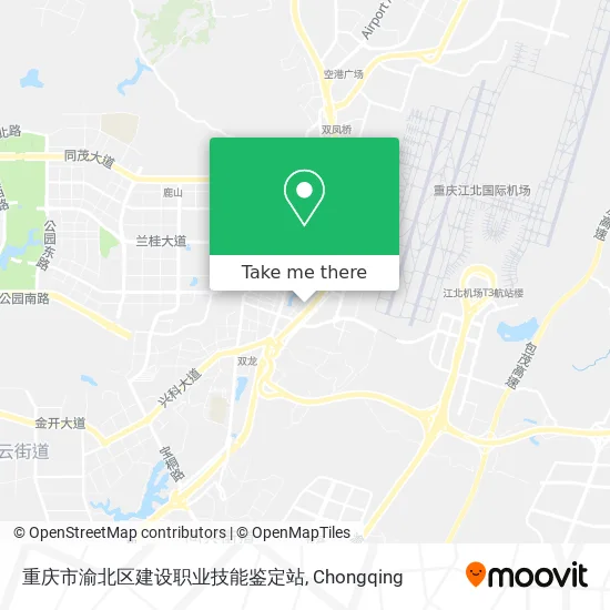 重庆市渝北区建设职业技能鉴定站 map