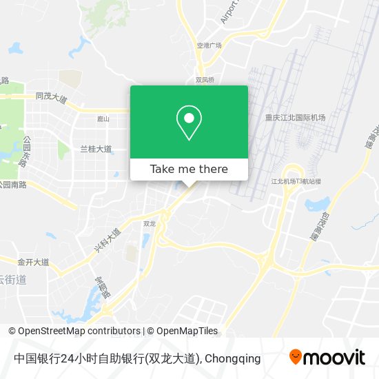 中国银行24小时自助银行(双龙大道) map