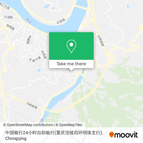 中国银行24小时自助银行(重庆涪陵四环明珠支行) map