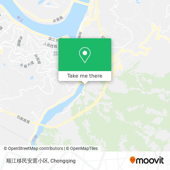 顺江移民安置小区 map