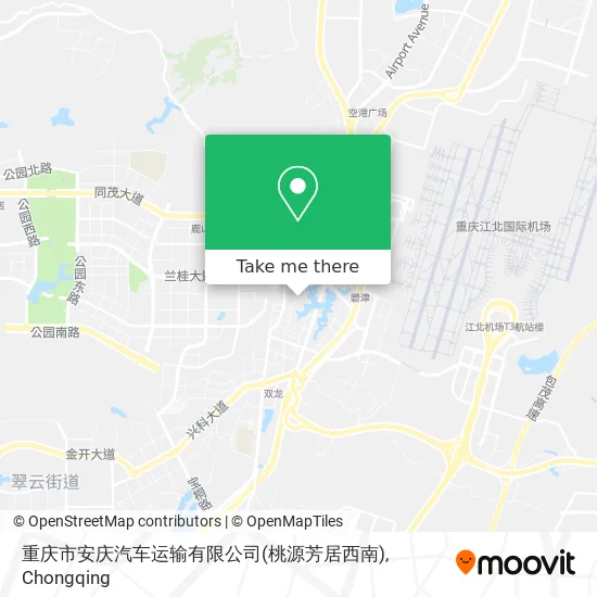 重庆市安庆汽车运输有限公司(桃源芳居西南) map